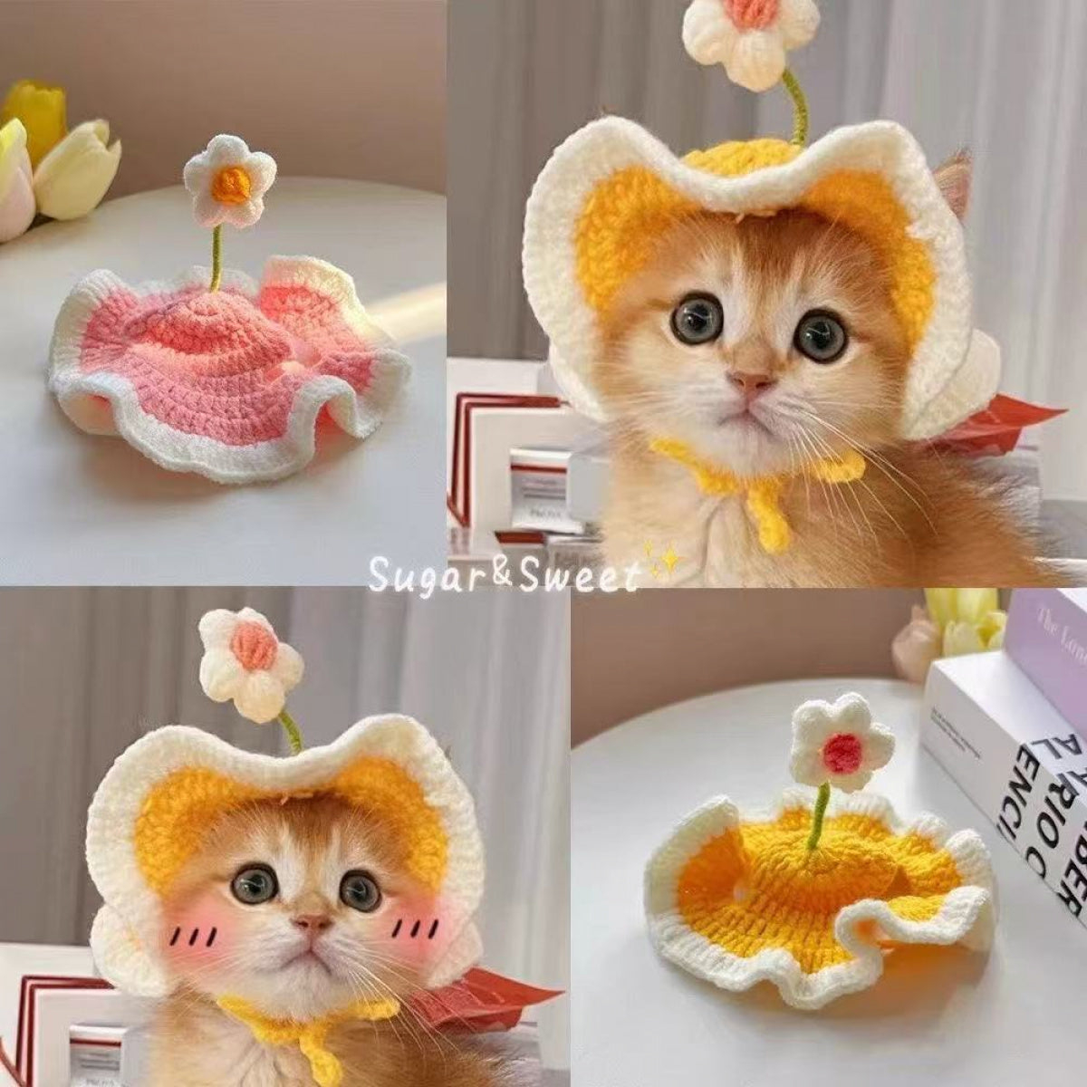 Cute Spring Flower Pet Hood