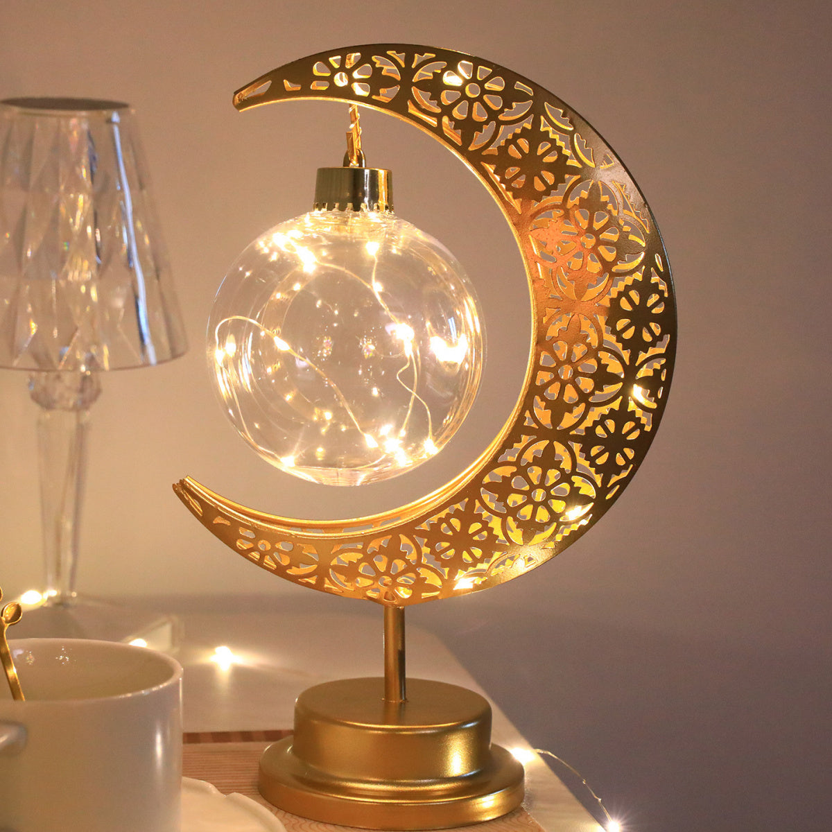 Rotating Moon Table Lamp