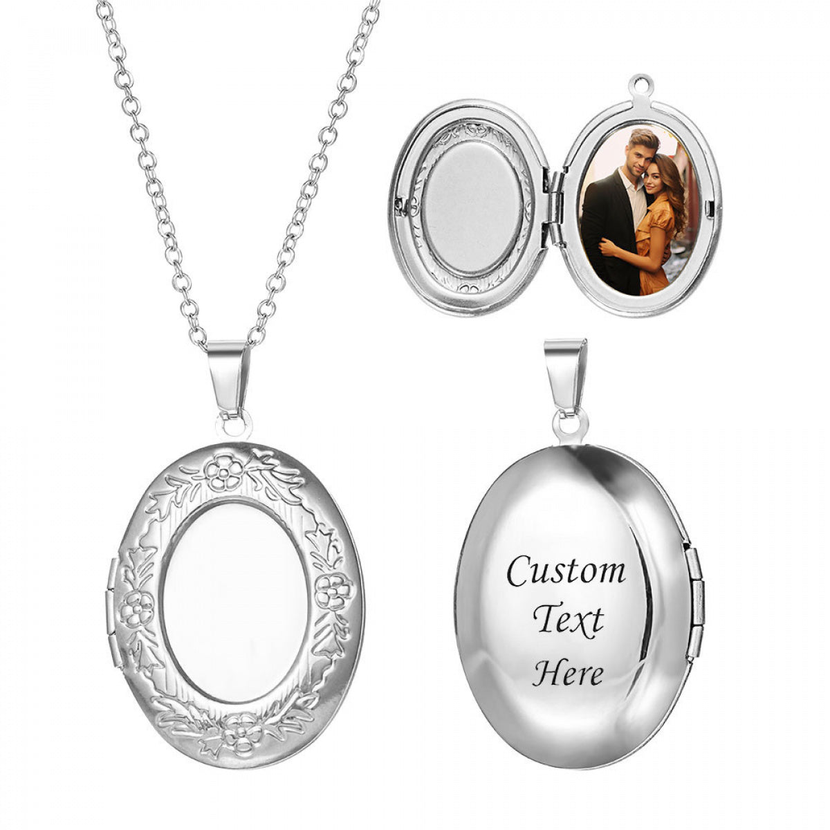 Custom Photo Frame Necklace
