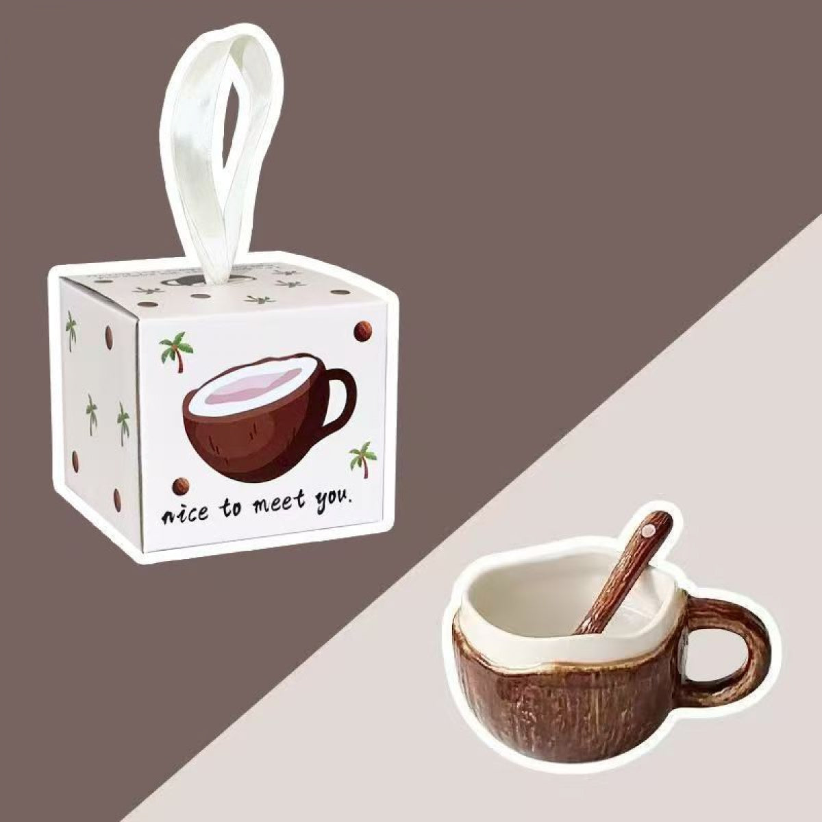 Coconut Meat Ceramic Mug