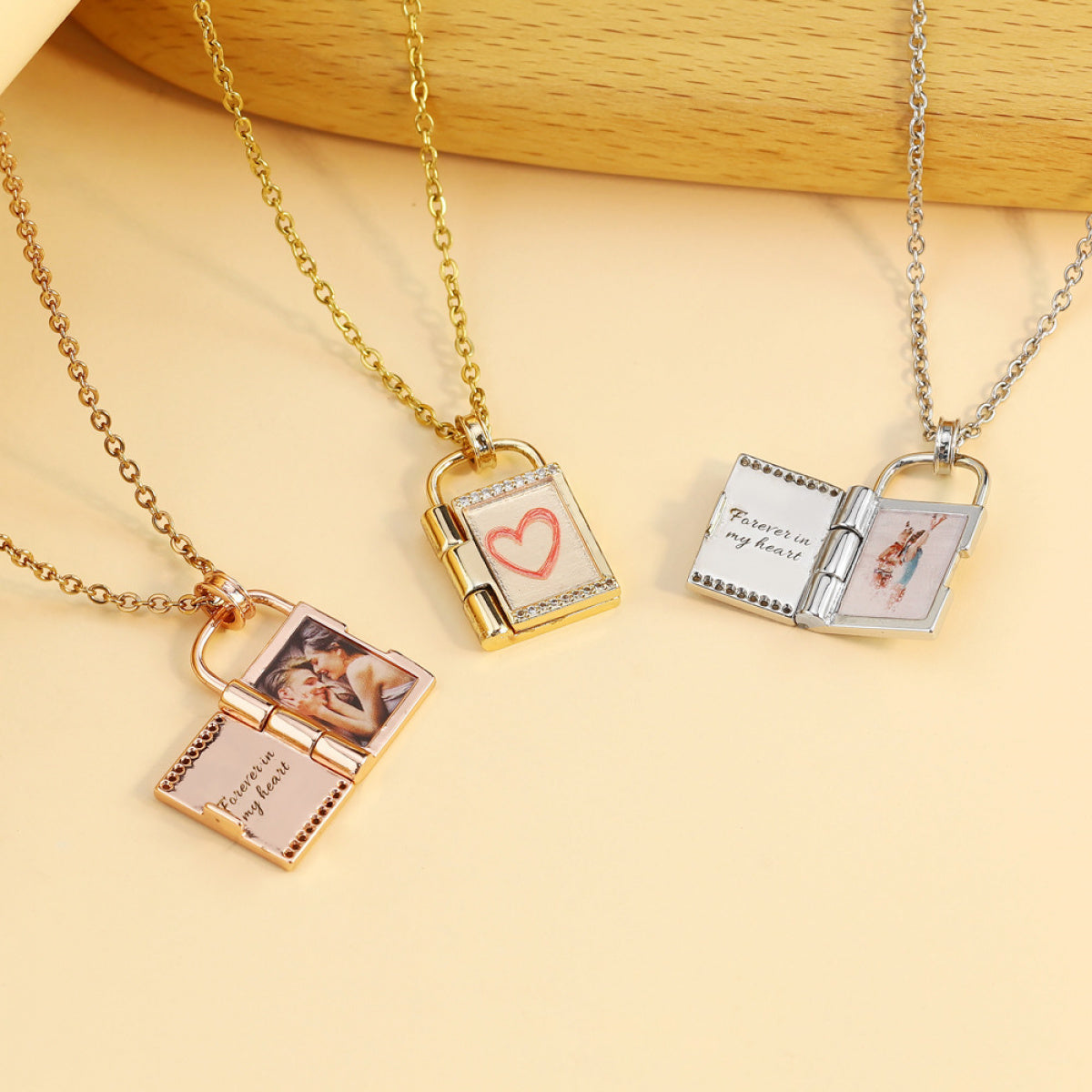 Custom Engraved Photo Necklace