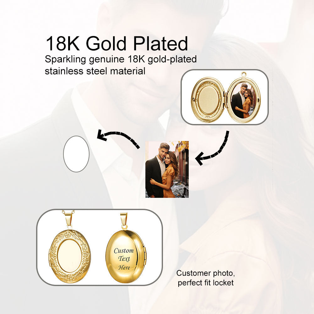 Custom Photo Frame Necklace