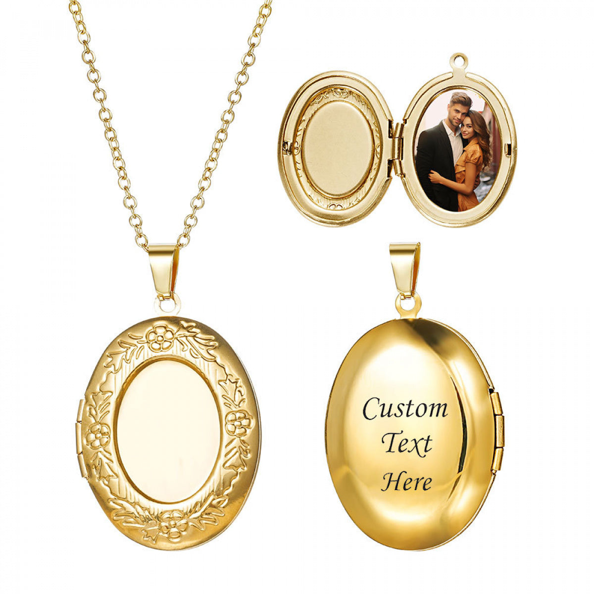 Custom Photo Frame Necklace