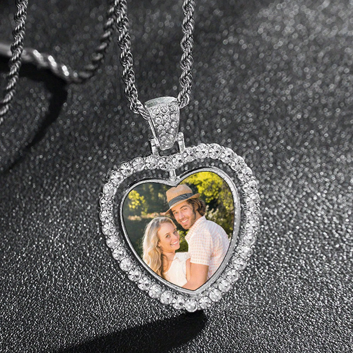 Custom Photo Diamond Pendant