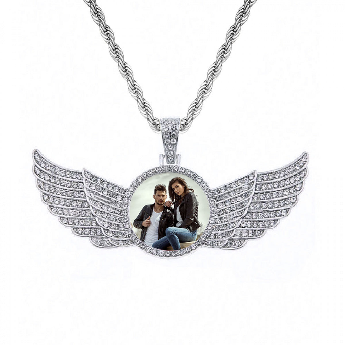 Custom Photo Diamond Pendant