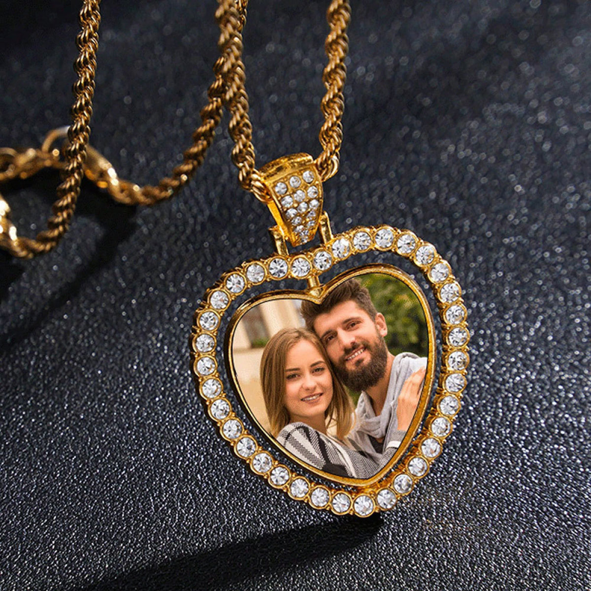 Custom Photo Diamond Pendant