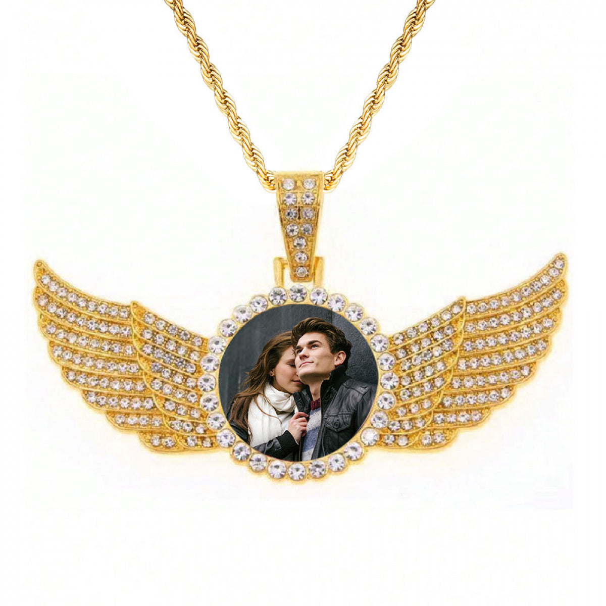 Custom Photo Diamond Pendant