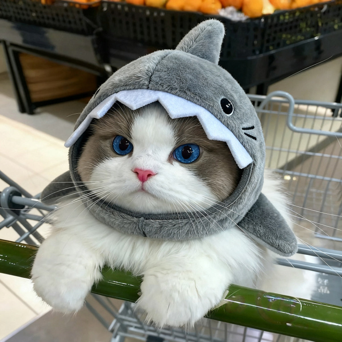 Cute Shark Pet Hood